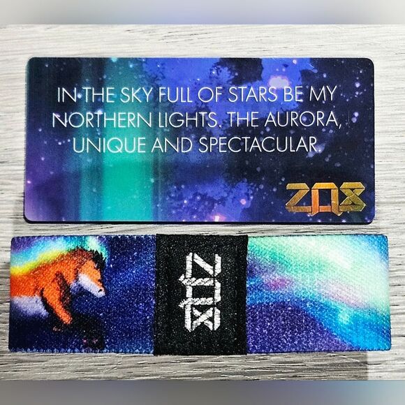 ZOX "ILLUMINATION" #1101 fox animal rare collectible new medium wristband - Picture 3 of 3